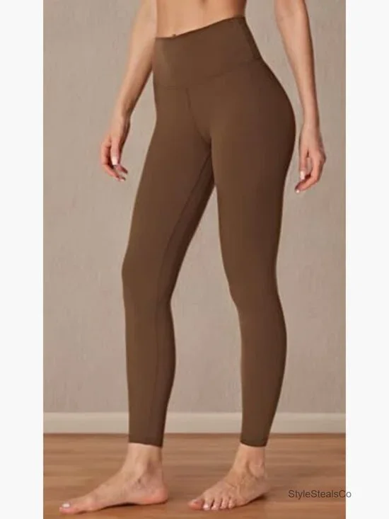 High Waisted Compression Leggings Tummy Control Workout Yoga Pants Buttery Soft - Picture 6 of 7
